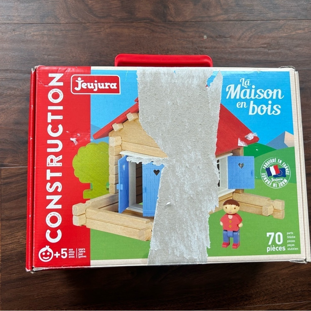 Jeujura J8031 69 Pieces The Wooden House Made In France - Picture 11 of 16